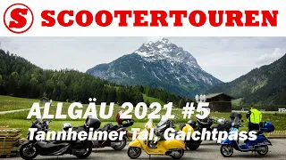 Scootertouren Allgäu 2021 #5 Tannheimer Tal Gaichtpass Tiroler Alpen