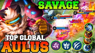 Aulus Savage With 20 Kills !! Aulus Best Build And Emblem 2023 Gameplay Tutorial MLBB Top 1 Global