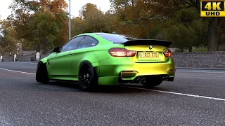 BMW M4 LB-Works | Forza Horizon 4 Steering Wheel Gameplay 4K