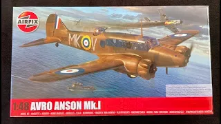 Airfix Avro Anson Mk.I  1:48 new tool In-box Browse