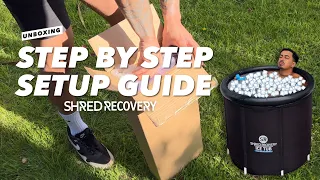 Step By Step (rapid) Guide To Setup Your New Insulated Portable Ice Bath | Shredrecovery