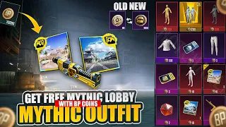 Wow 😱 Get Free Mythic Lobby And Mythic Outfit With Bp Coins In 3.2 Update | New Coins | Pubg Mobile