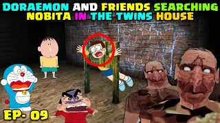 Searching nobita in the twins house  with doraemon and friends I  Doraemon Granny I Granny