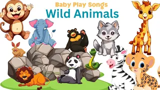 Wild Animals Song | Let's Take A Jungle Tour | Nursery Rhymes For Children @Babyplaysongs