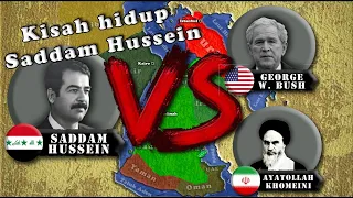 Saddam Hussein. Dari pemberontak, naik takhta, lalu ke tiang gantungan.