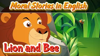 Lion and Bee Story in English | Moral Stories | Bedtime Stories | Pebbles Kids Stories