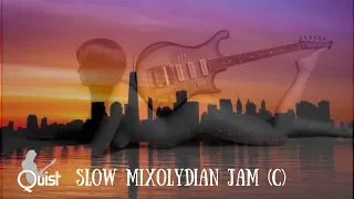 Slow Mixolydian Blues Jam | Sexy Guitar Backing Track (C)