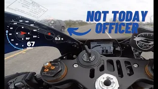 Yamaha R1 Motorcycle Vs Cops GETAWAY