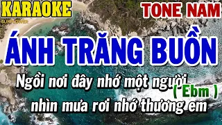 Karaoke Ánh Trăng Buồn Tone Nam | Karaoke Beat | 84