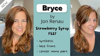 Bryce by Jon Renau in FS27 Strawberry Syrup, Wig Review, Half-Up Style With Mini Accent Braid