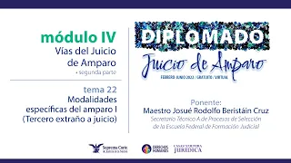 Lunes 2 de mayo de 2022. Diplomado "Juicio de Amparo", edición 2022. Módulo IV.