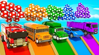 Bingo Song + Wheels On the Bus - Soccer ball shaped wheels - Baby Nursery Rhymes & Kids Songs
