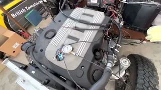BMW M57 engine in Land Rover 110 defender (and it starts!!)