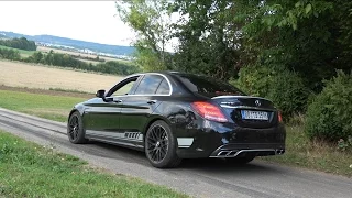 Mercedes C63 AMG burnout, revs, ride & lovely sounds 1080p