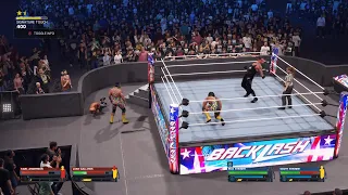 WWE2K24 STEINER BROTHERS VS GALLOWS AND ANDERSON FOR SMACKDOWN TAG TITLES