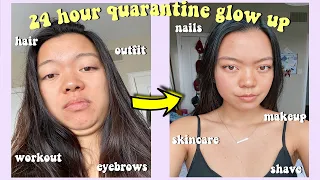 *extreme* 24 hour quarantine glow up transformation