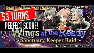 DFFOO Global - Wings At The Ready Chaos - Sanctuary Keeper Raid (53 Turns, Perfect Score!)