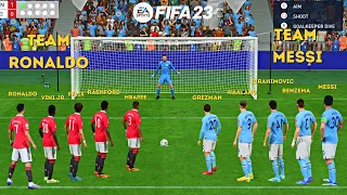 FIFA 23 TEAM RONALDO V TEAM MESSI PENALTY SHOOTOUT FA CUP FINAL 4K