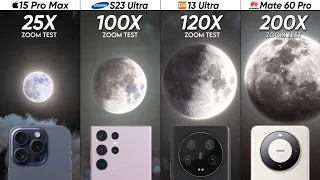 iPhone 15 Pro Max vs Huawei Mate 60 Pro vs Samsung Galaxy S23 Ultra vs Xiaomi 13 Ultra Zoom Test
