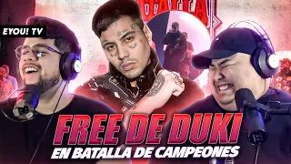 ASÍ FUE EL REGRESO DE DUKI AL FREESTYLE EN BATALLA DE CAMPEONES! - Batalla de Campeones - EYOU TV