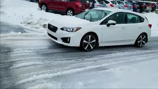 2018 Subaru Impreza on ice
