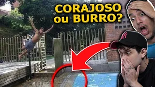 22 Pessoas CORAJOSAS (ou BURRAS) que NÃO TEM MEDO DE NADA