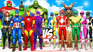 THE AVENGERS & TEAM HULK VS POWER RANGERS - EPIC SUPERHEROES WAR