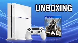 PlayStation 4 Glacier White Destiny Bundle Unboxing (PS4 First Impressions + Review)