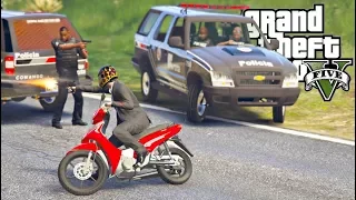 GTA V : O SERVIÇO DO DON CORLEONE E A FUGA DA ROTA DE HONDA BIZ 125 : GTA 5 MODS