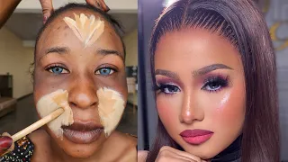 MUST WATCH 👆😳 UNBELIEVABLE 😍 BRIDAL MAKEUP AND GELE TRANSFORMATION