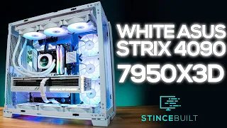 Whiteout ASUS STRIX + 7950X3D In the LIAN LI O11 Dynamic Evo!