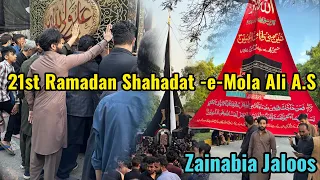 21st Ramadan Shahadat-e-Mola Ali A.S 😭 - Zainabia Jaloos G 6/4 Islamabad - Syed Ali Furqan