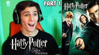 Harry Potter and the Order of the Phoenix (2007) Movie REACTION!!! (Part 1)
