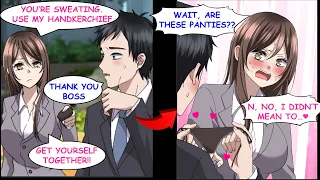 When My Usually Scary Female Boss Lent Me a Handkerchief, but It Was Her Underwear[Manga Dub][RomCom