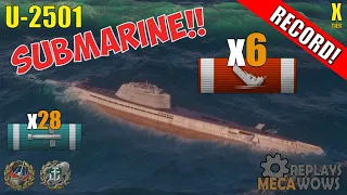 SUBMARINE U-2501 6 Kills & 146k Damage | World of Warships Gameplay