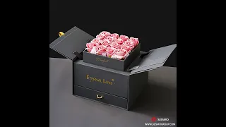 Lifting Flower Box Custom Luxury Gift Packaging Design Boxes