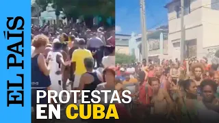 CUBA | Multitudinaria protesta en las calles de Cuba contra la escasez | EL PAÍS