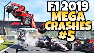 F1 2019 MEGA CRASHES #5