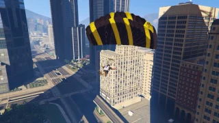 GTA 5: неудачный прыжок с парашютом