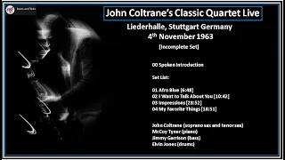 John Coltrane Quartet Live Nov 1963 [Ex Q FM Recording]