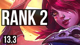 XAYAH & Nautilus vs CAITLYN & Karma (ADC) | Penta, Rank 2, 13/1/11, Godlike | EUW Challenger | 13.3