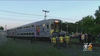 LIRR Train Collides With Jeep On Tracks