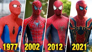 Evolution of Spider-Man || 1977-2021 #spiderman #shorts #marvel #mcu #avengers #tomholland
