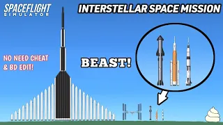 Biggest Rocket Ever In Spaceflight Simulator Launch To Interstellar Deep Space