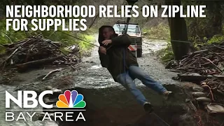 Santa Cruz Mountain Neighborhood Relies on Zipline for Supplies