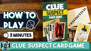 How to Play Clue Suspect Card Game in 3 minutes (Cluedo Suspect Card Game)