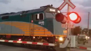 VIA #75 and # 88 through the CN Yard at London, Ontario on September 13, 2018