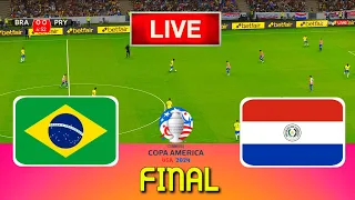 BRAZIL vs PARAGUAY - Final Copa America 2024 | Full Match All Goals | Live Football Match