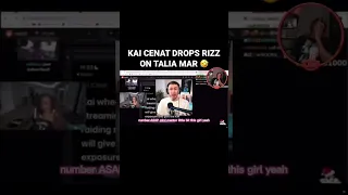 KSI REACTS TO KAI CENAT DROPPING RIZZ ON TALIA MAR 😱🤣 #ksi #miniminter #taliamar #kaicenat #shorts