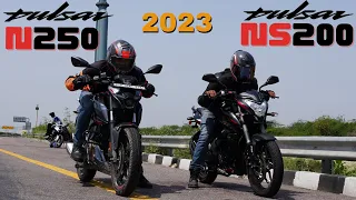 2023 Pulsar NS200 BS7 vs Pulsar N250 Drag Race 🔥🔥🔥